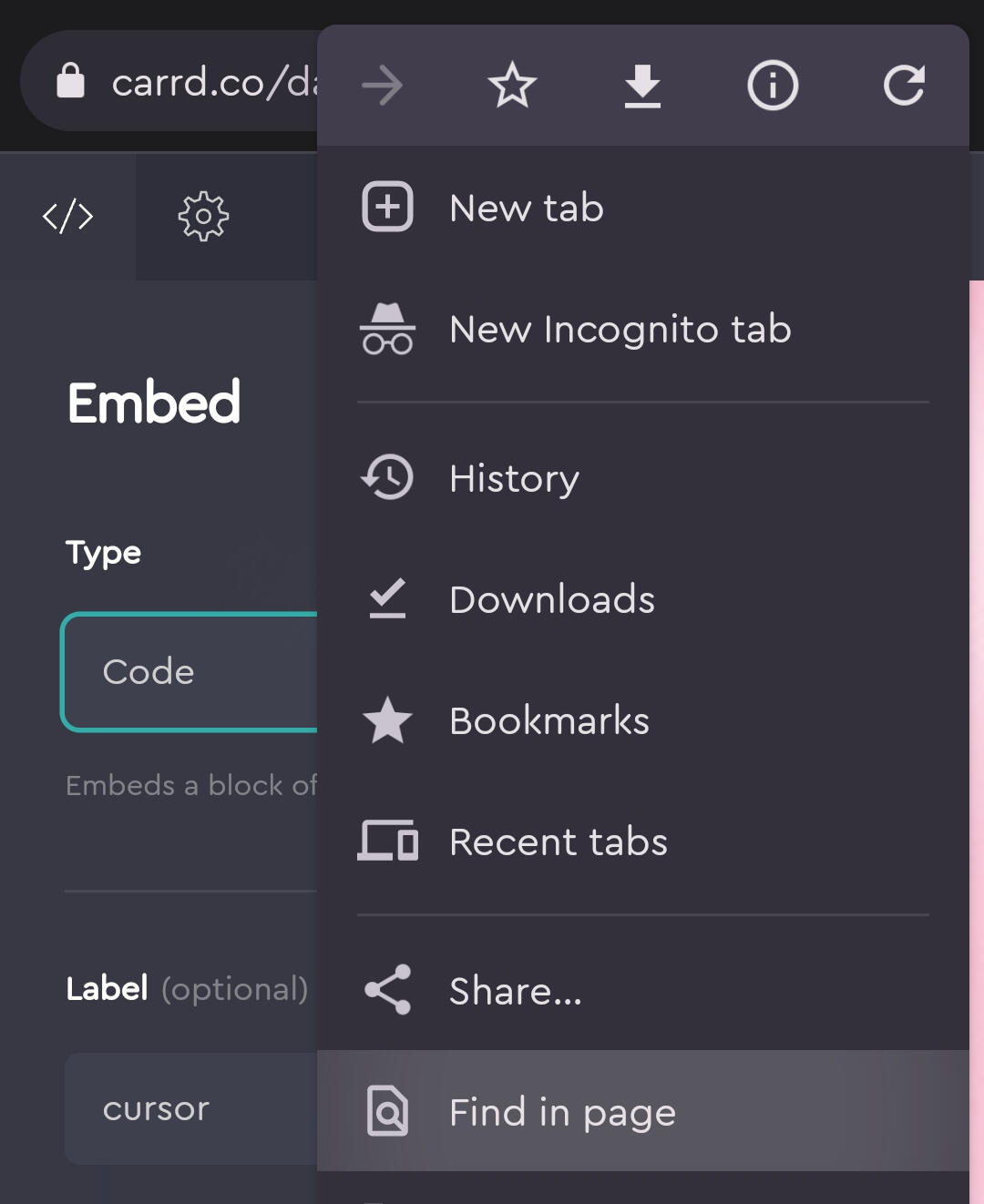 Find in page