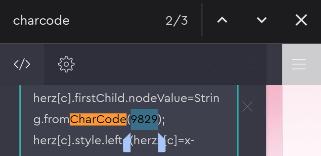 2nd charcode